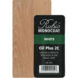 Rubio Monocoat Oil Plus 2C White 6ml (A) - 6ml [Probe]