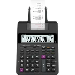 Casio, Taschenrechner, HR-150RCE calculator Desktop Printing Black (Batteriebetrieb, Netzbetrieb)