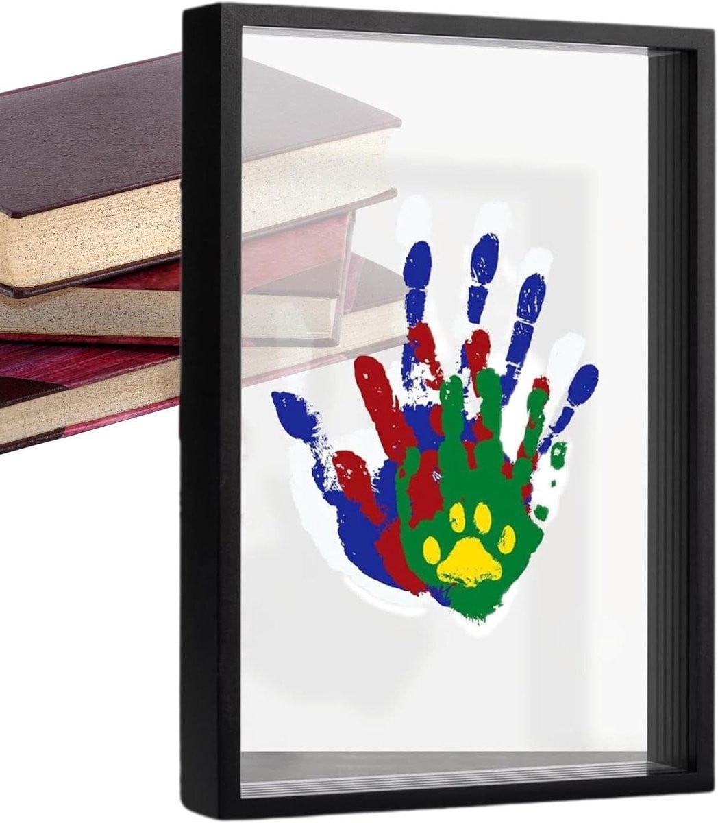 Familie Handafdruk Frame met Baby Voetafdruk Kit van baby-veilige materialen