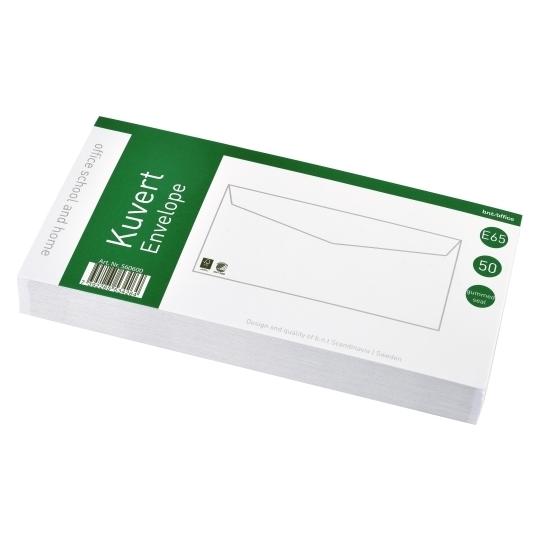 BNT Office Kuvert E65 50st. Vita FH - (50 pce pr. ) (50x) (560600)
