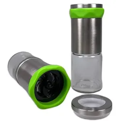 ['Vyrtse] Premium Chili Mühle Glas & Edelstahl – Zylinderform