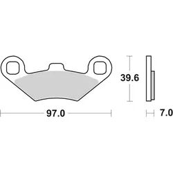 SBS Bremsbelag 716SI Offroad Sinter