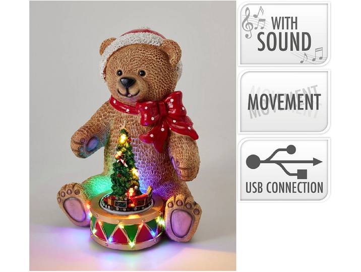 Lichtergirlande Über USB aufladbar NOURS 19cm mehrfarbig
