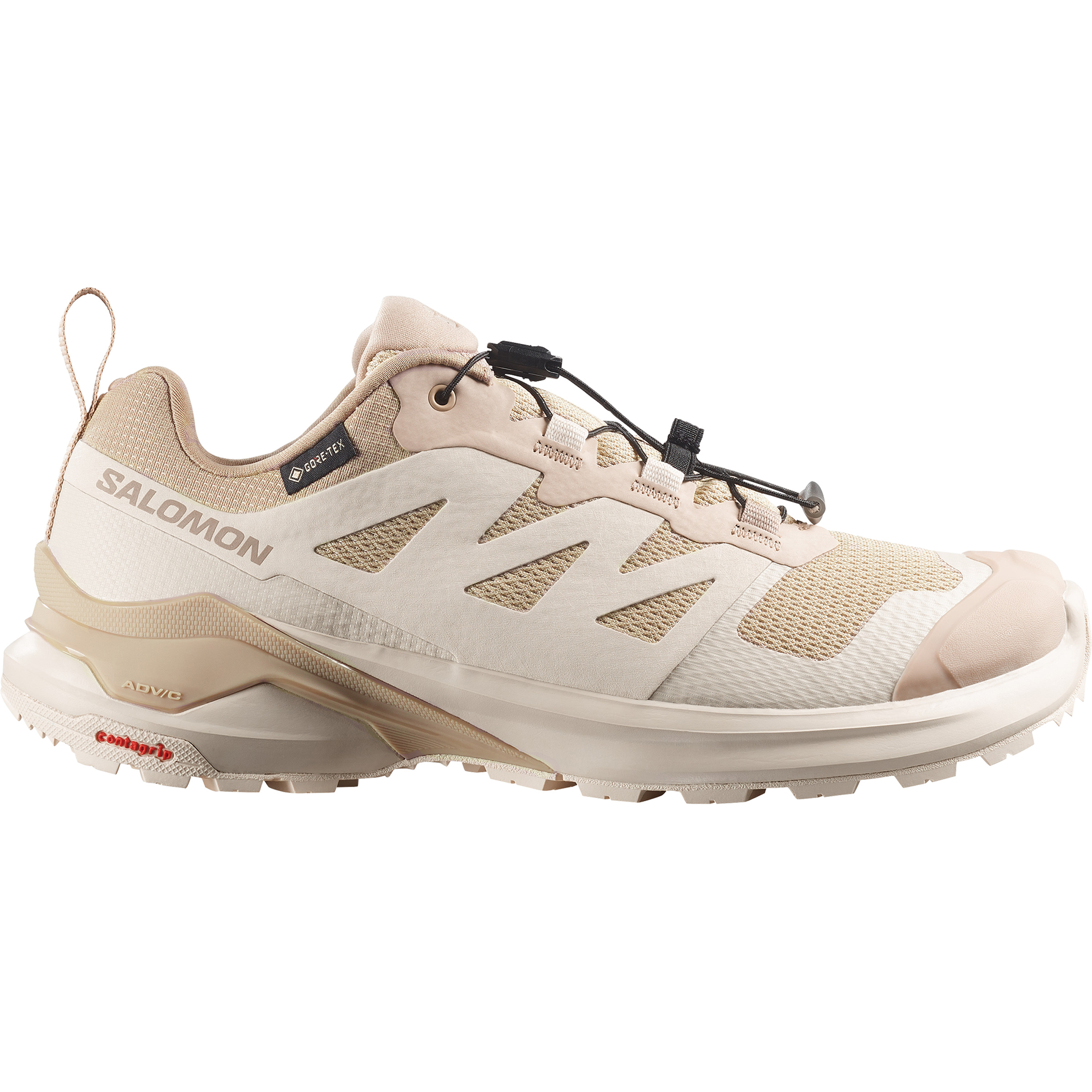 Salomon X-Adventure GTX Damen Trailrunningschuhe beige Größe 42.5 Trailrunning | Laufen Wasserdicht