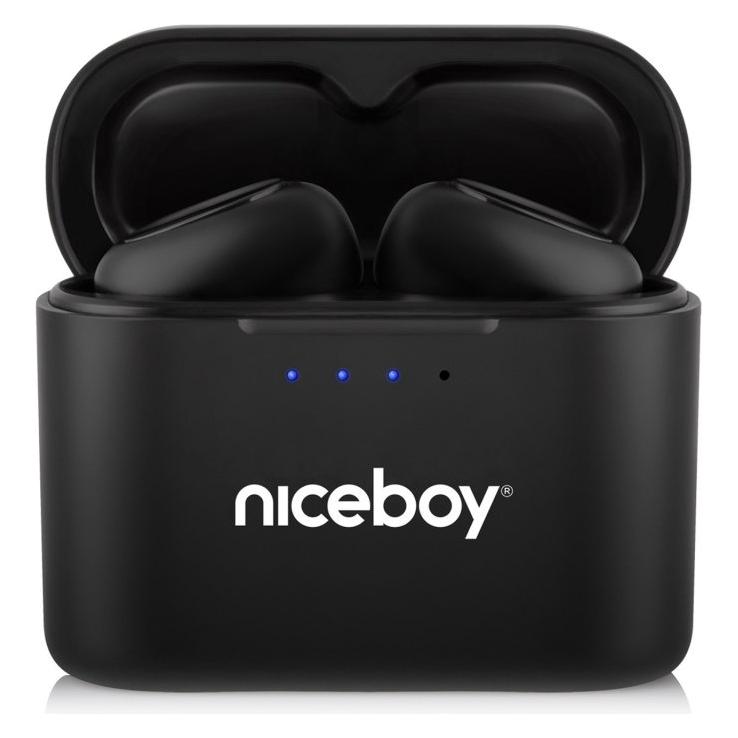Niceboy Słuchawki Słuchawki dokanałowe Hive Podsie 2021 Czarny (Kabellos) (HIVEPODSIE21)