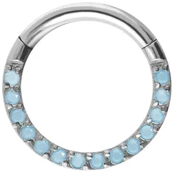Titan Segmentring Clicker EINGEFASSTE SYNTHETISCHE TÜRKISE