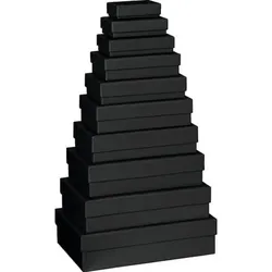 Geschenkkarton, 10-teilig, schwarz