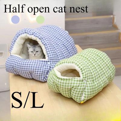 Uplifted Goods Cozy Foldable Winter Pet Sleep Bed green s