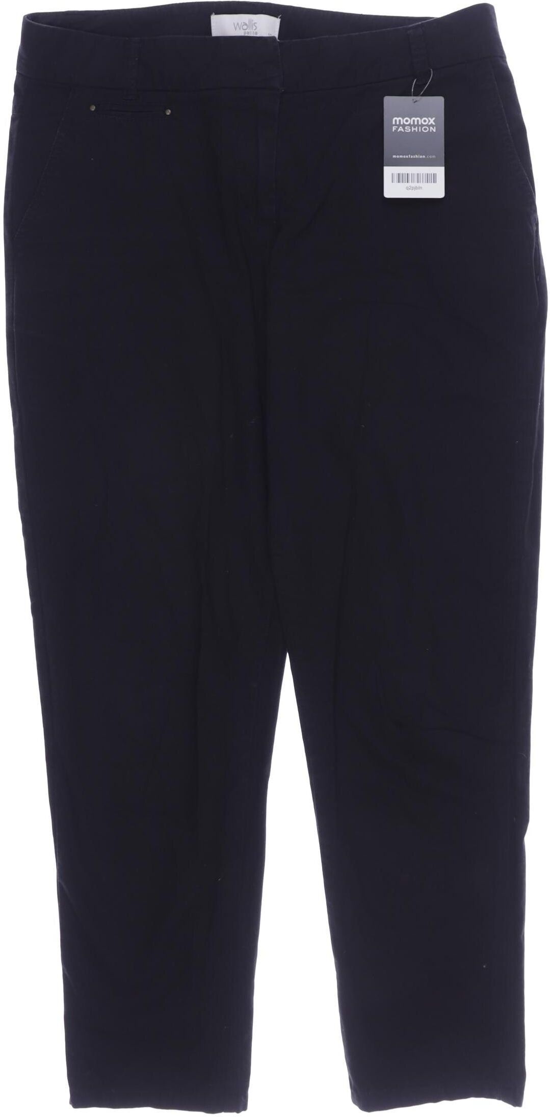 wallis Damen Stoffhose, Schwarz, Gr. EU 38, Baumwolle - Second Hand