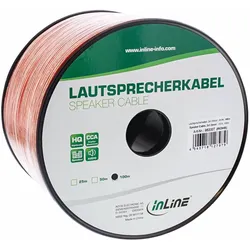 InLine Lautsprecherkabel (25 m, 1.50 mm2), Lautsprecherkabel, Transparent