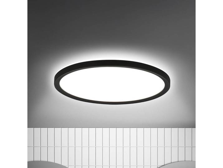 Briloner Deckenlampe mit Bewegungsmelder Move Sensor, schwarz, für Flurbereich, Kunststoff, Deckenlampe