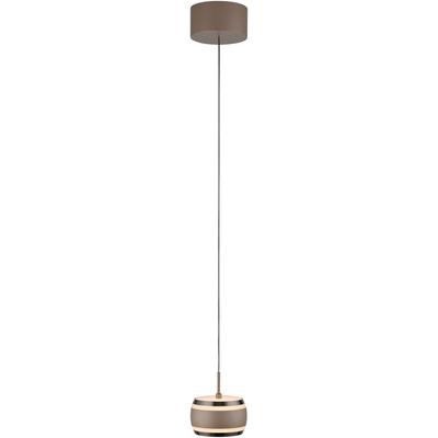 NEUHAUS PURE LED Pendelleuchte "PURE Falling Rings", braun (bronzefarben, schwarz chrome), 1, H: 80cm, 1 Stk., Leuchten, Comfort Lift, CCT, dimmbar, Fernbedienung, Timer, LED Pendelleuchte