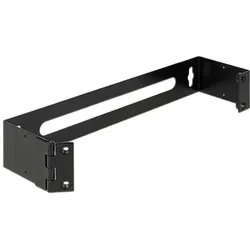 Delock Wandbefestigungsklammer für Patch Panel, Serverschrank Zubehör, Schwarz