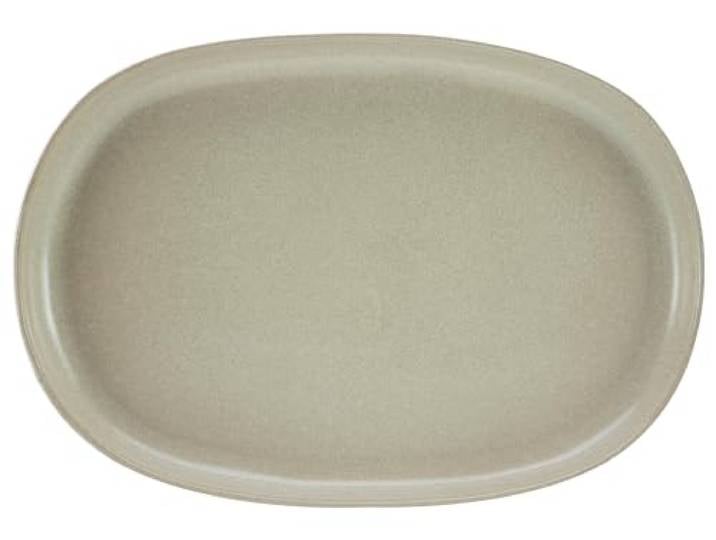 Creatable\, 30006 Série Uno Sand Plat de service ovale en grès Passe au lave-vaisselle et au micro-ondes Fabriqué au Portugal