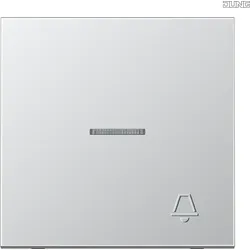 Jung Wippe geprägtes Symbol Klingel aluminium AL 2990 KO5 KP