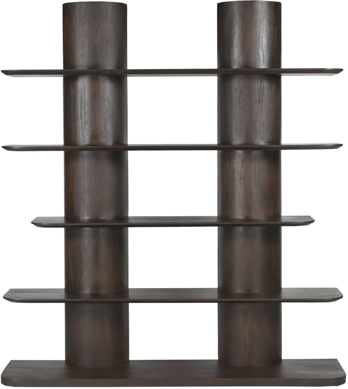 Pharao24.de Regal Raumteiler in modernem Design und Braun