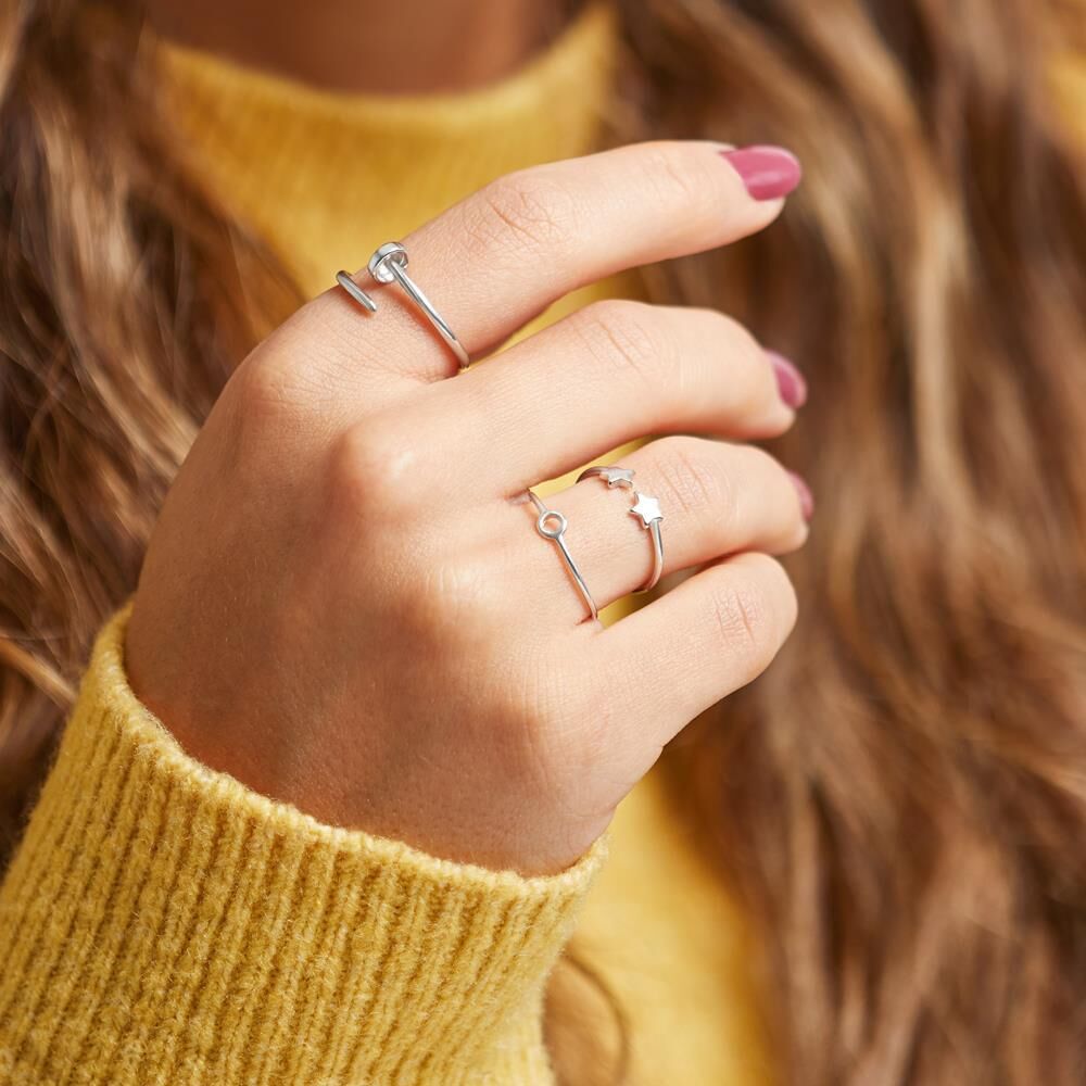 lanii Ring Sterne aus Sterlingsilber