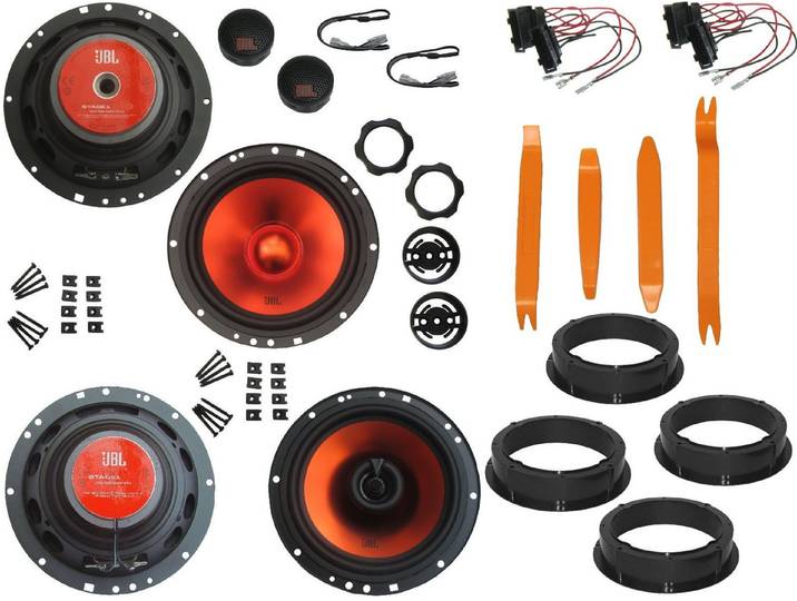 DSX JBL Lautsprecher für VW Polo AW Bj 17-22 Tür Vorne hinten Ausbaubügel Auto-Lautsprecher (130 W)