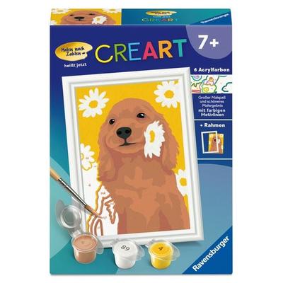 CreArt, Malen nach Zahlen Kinder - Cocker Spaniel Sunny