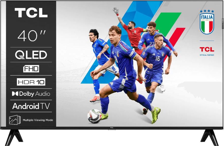 TCL 40V5C, 101,6 cm (40"), 1920 x 1080 Pixel, QLED, Smart-TV, WLAN, Schwarz