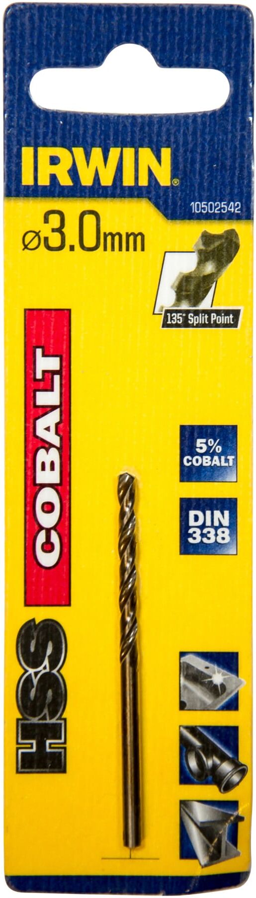 Irwin Metallbohrer HSS-Co 3,0x61x33mm ; Irwin Tools (10502542)