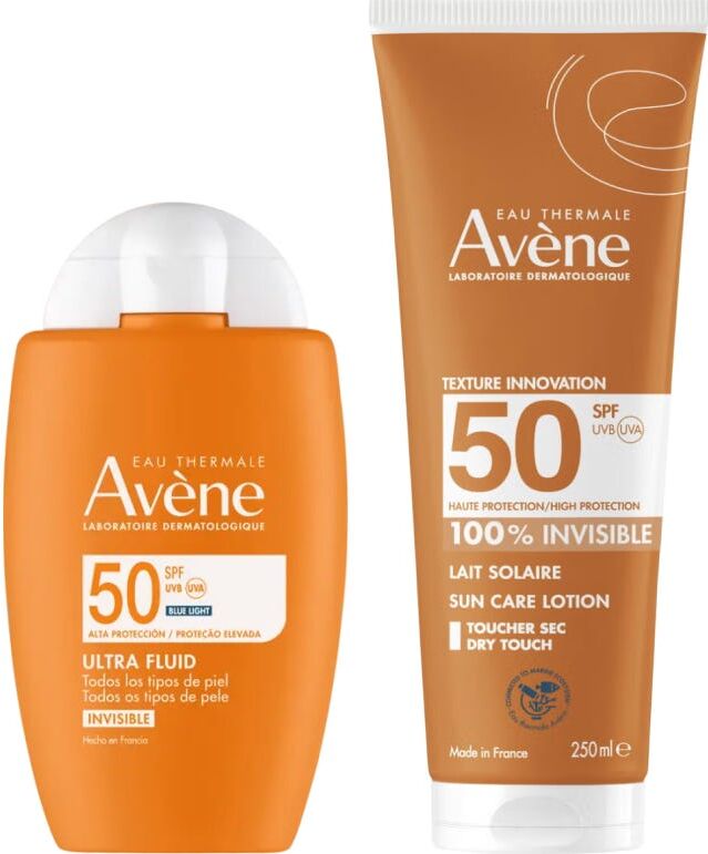 Avene Avène Pack Ultra Fluido Invisible Spf50 50 ml + Leche Invisible Spf50 250 ml