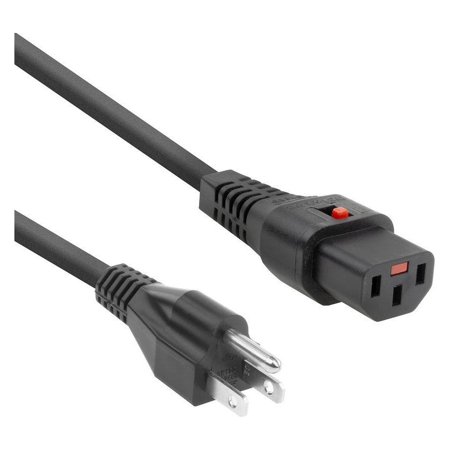Iec Lock 230V connection cable USA male - C13 lockable 2.00 m (2 m) (PC1063)