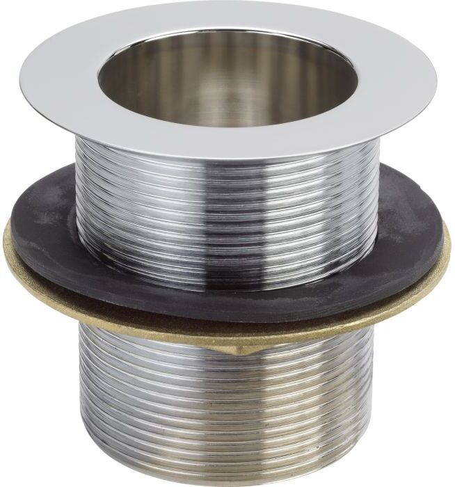 Viega Ventilunterteil 129804 G 1 1/2x70mm, Messing verchromt, für Standrohr