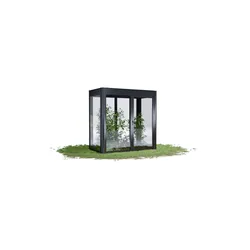 SunElements Design Gewächshaus SunCasa Infinity mit Photovoltaikdach 2.1 anthrazit-metallic, Wand/Dach: 6mm Acrylglas klar