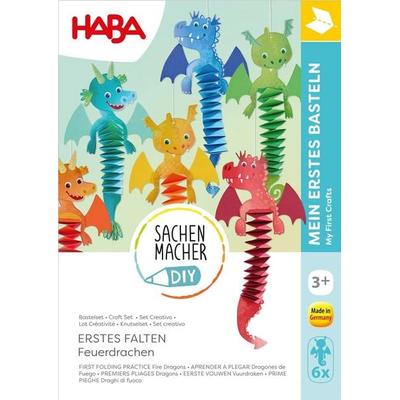 HABA 2013241 - SachenMacher DIY: Erstes Falten Feuerdrachen, Erstes Basteln