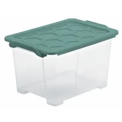 Rotho Aufbewahrungsbox Evo Safe 15l Kunststoff Grün S (Small)