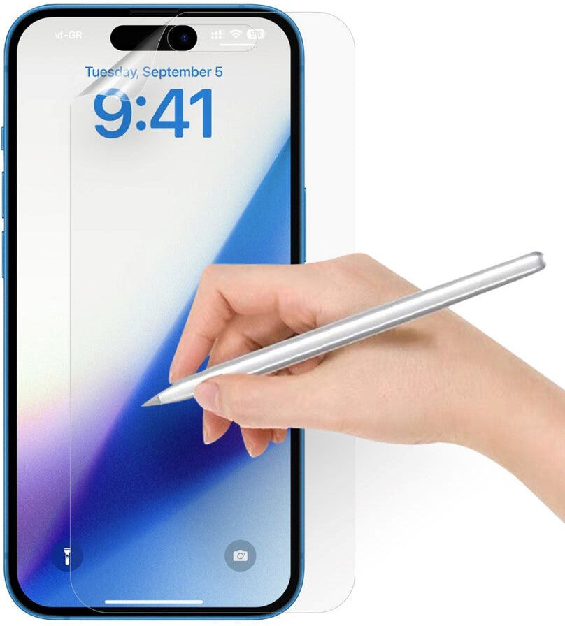 INCOVER iPhone 15 / 15 Pro Skærmbeskyttelsesfilm- Gennemsigtig