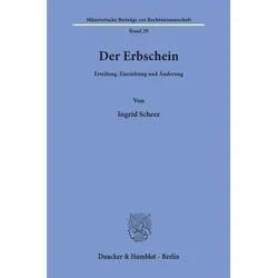 Der Erbschein, Fachbücher von Ingrid Scheer