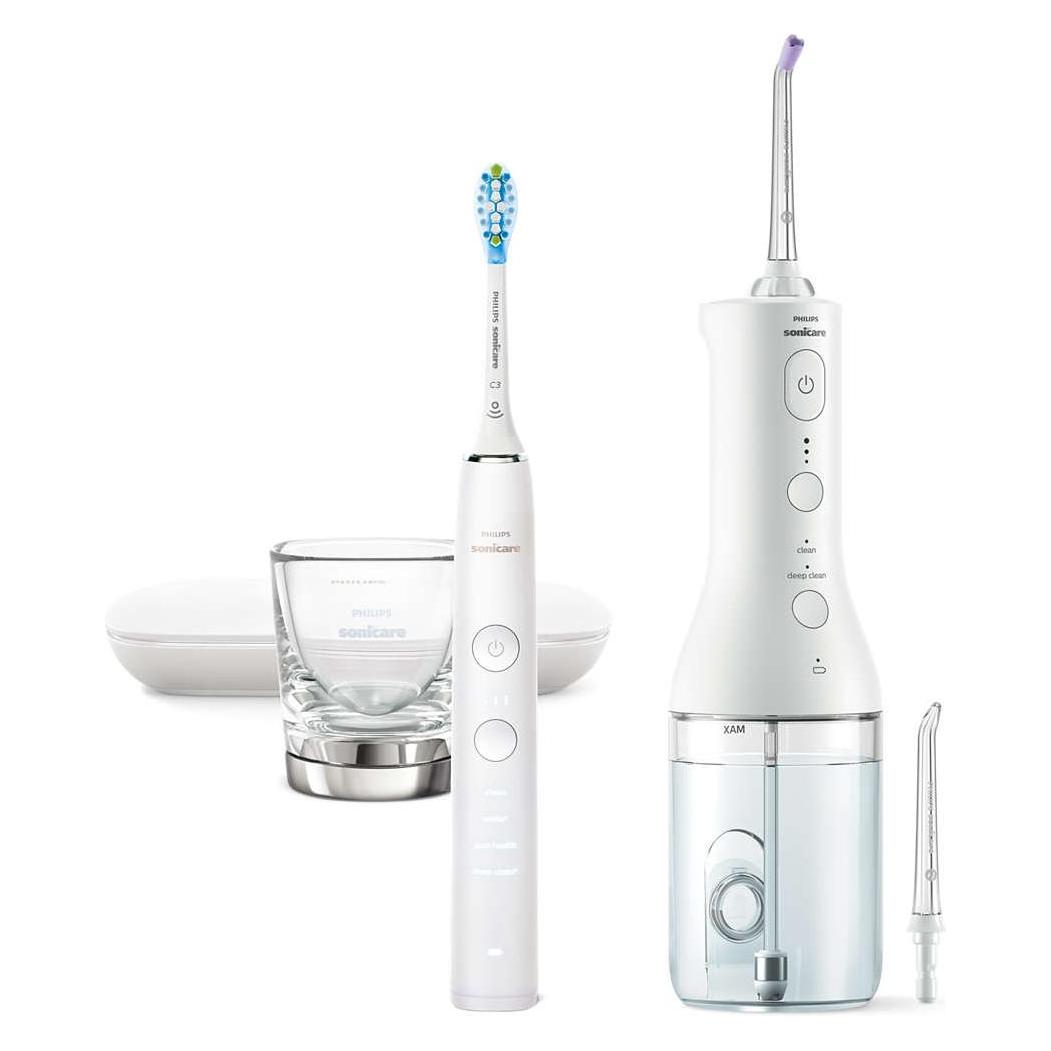 Philips Sonicare Diamond Clean 9000 & Cordless Power Flosser 3000 (HX3886/41)