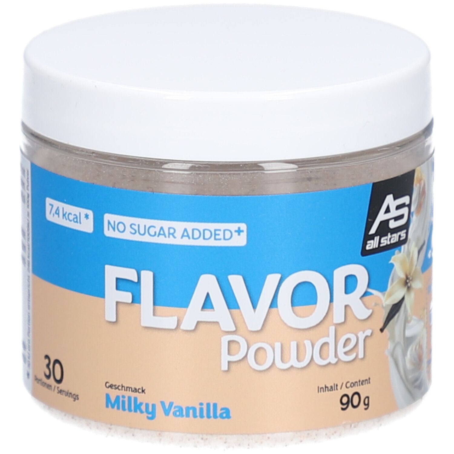 Flavor Powder Milky Vanilla 90 g Dose Pulver