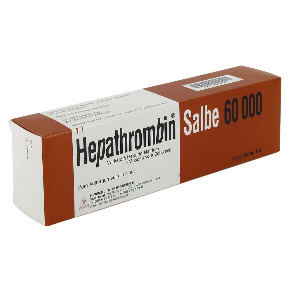 Teofarma s.r.l. Hepathrombin Salbe 60000 02068686
