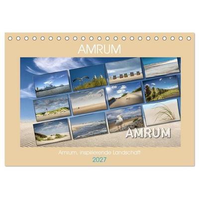 Amrum, inspirierende Landschaft (Tischkalender 2027 DIN A5 quer), CALVENDO Monatskalender