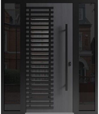 VDOMDOORS Ronex 0633 Grey Steel Exterior Door