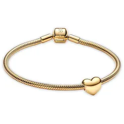 Pandora 68578 Geschenkset Damen-Armband Be Love Herz Goldfarben, 19 cm