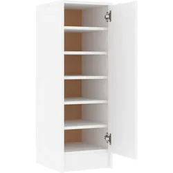 Helloshop26 - Schuhschrank Schuhaufbewahrung Möbel für Eingangsbereich/Flur/Wohnzimmer 32 x 35 x 92 cm weiße Spanplatte 02_0021453