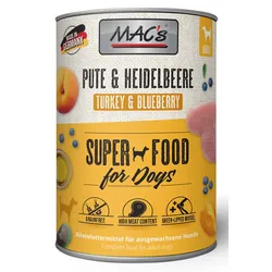 MAC ́s DOG Pute & Heidelbeeren 6x400 g