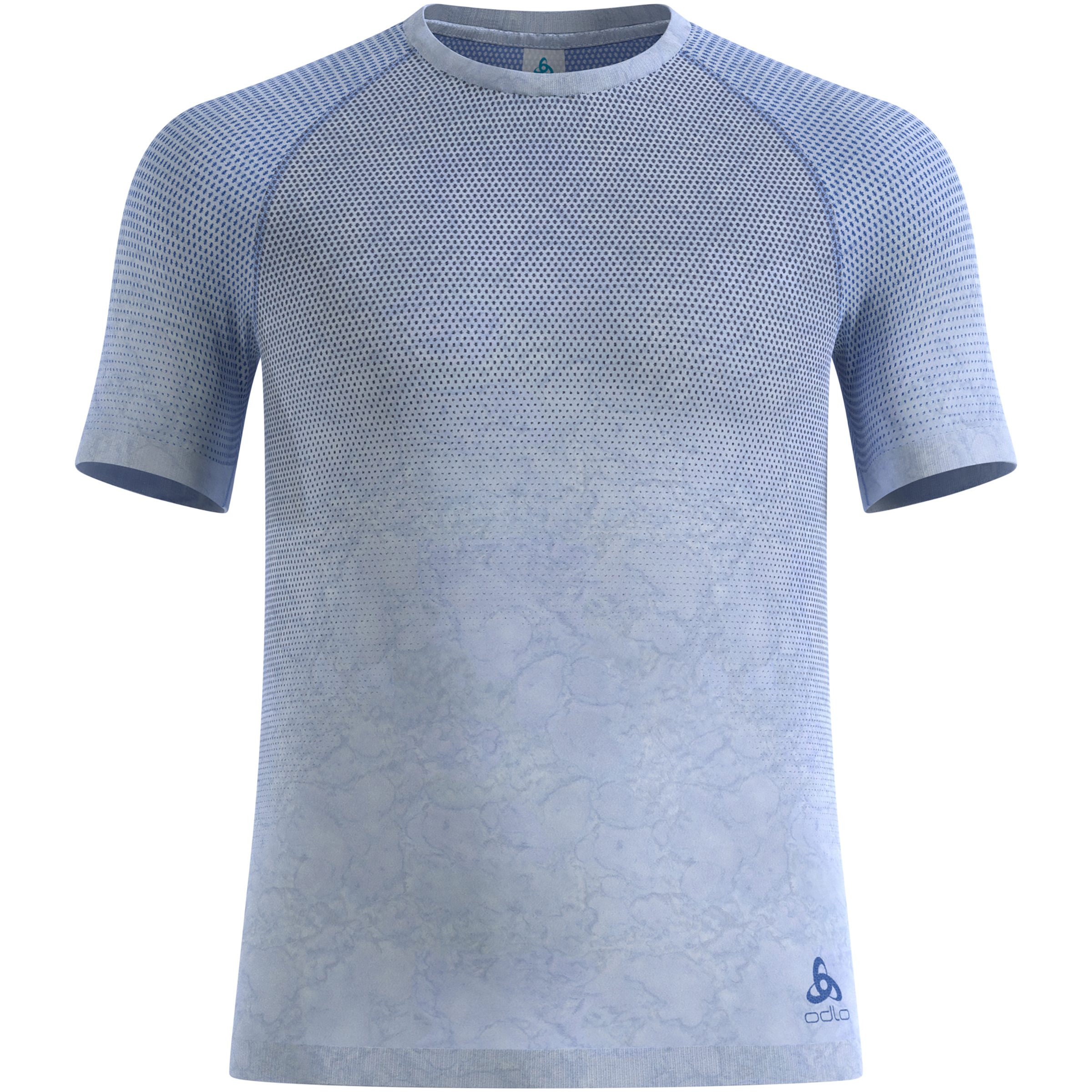 Odlo Performance Light Rain Dye Herren Kurzarm Unterhemden blau Größe M Elastisch