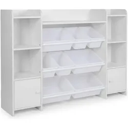 Relaxdays, Kinderregal, Boxen (138.50 x 29.50 x 94.50 cm)