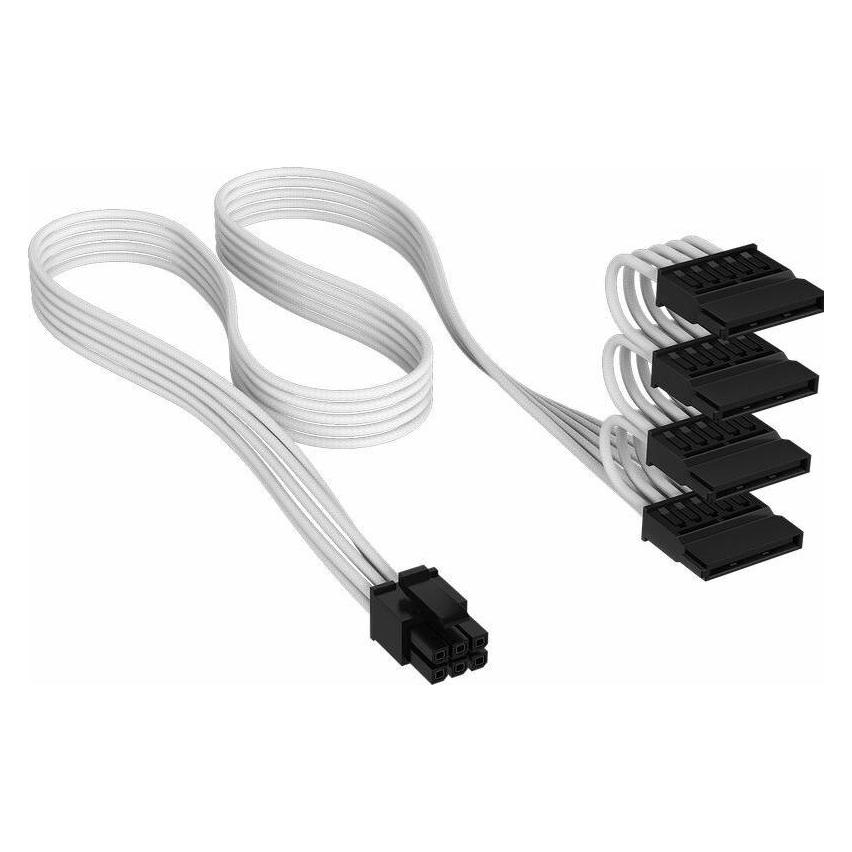 Corsair Stromkabel SATA Power Weiss, 16 cm (16 cm, SATA) (CP-8920394)