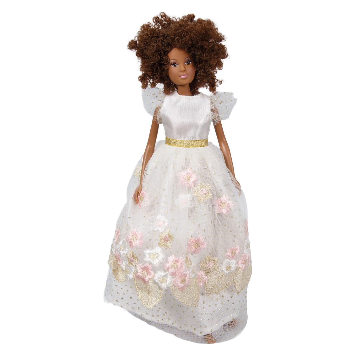 Heless Time2Shine Prinzessinnenkleid "Kirschblüte" mit goldenem Gürtel für Modepuppen der Grösse 29 cm (8132)