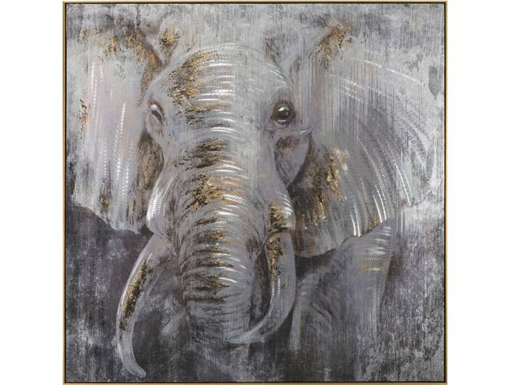 Ölgemälde, Blau, Grau, Holz, Kiefer, 102x102x3.5 cm, Bilder & Rahmen, Bilder, Ölbilder