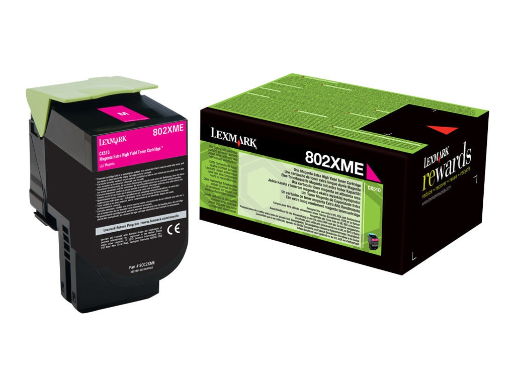 Lexmark 802XME Corporate-Tonerkassette Magenta für ca. 4.000 Seiten 80C2XME