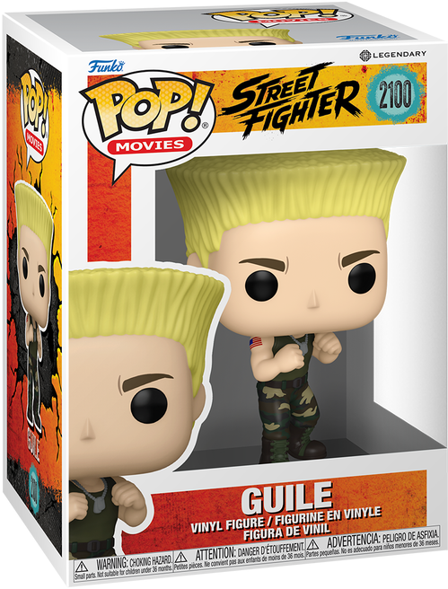 Funko Pop! Movies Street Fighter Guile Vinyl Figure #2100