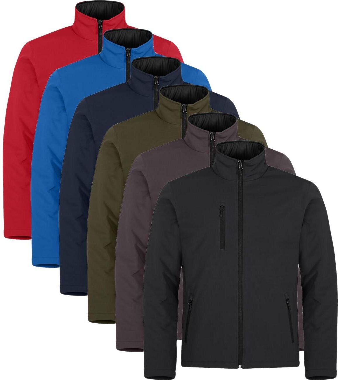 Clique 200954 Padded Softshell Red M