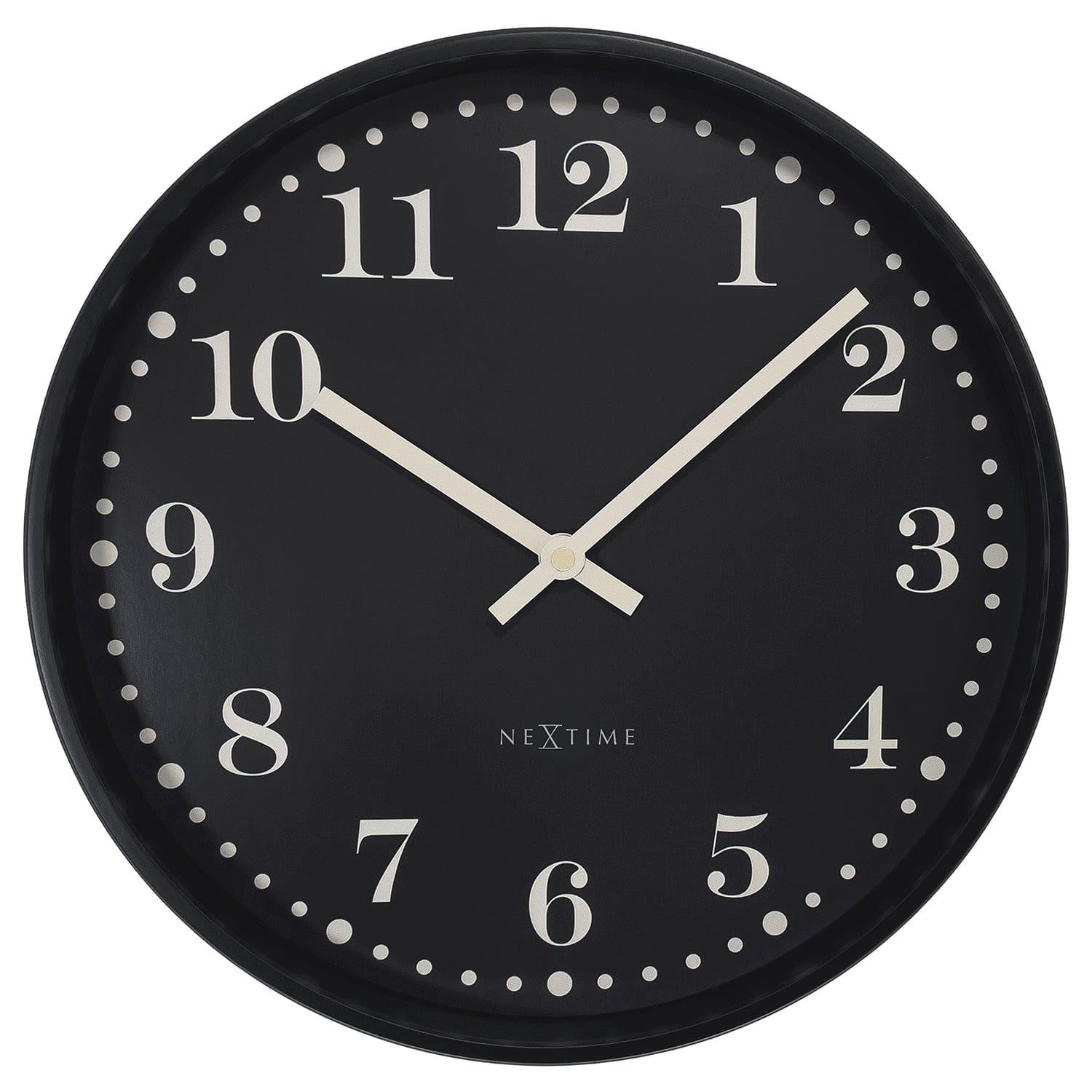 NeXtime 3318ZW Wandklok voor Unisex